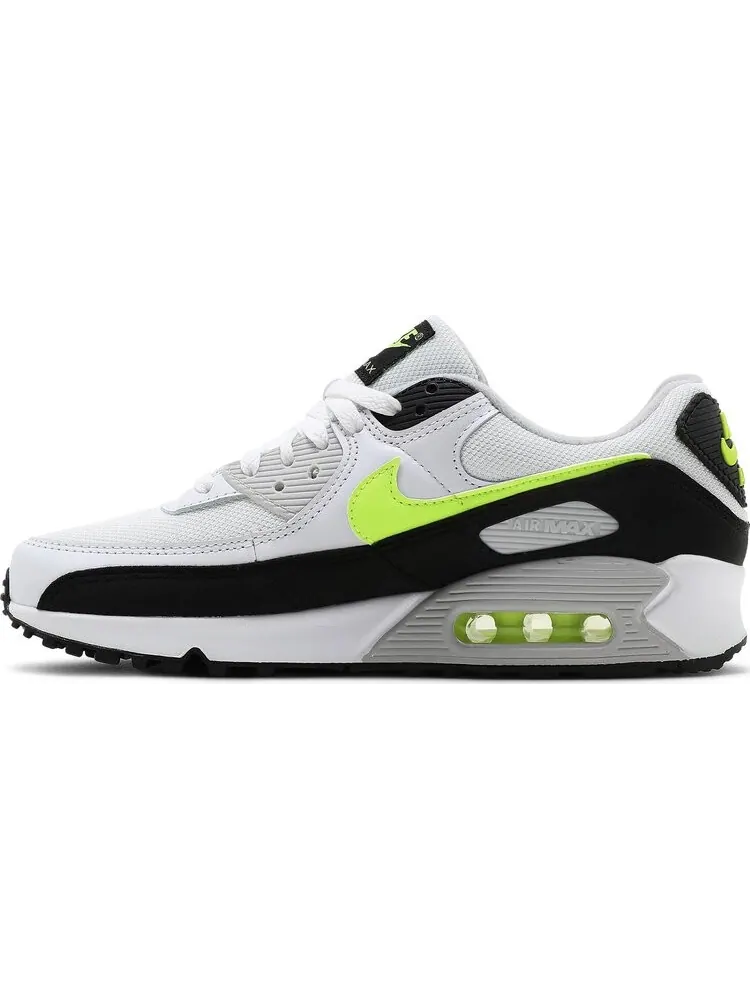 Кроссовки Nike Air Max 90 'White Hot Lime' — изображение 3 из 8, белый