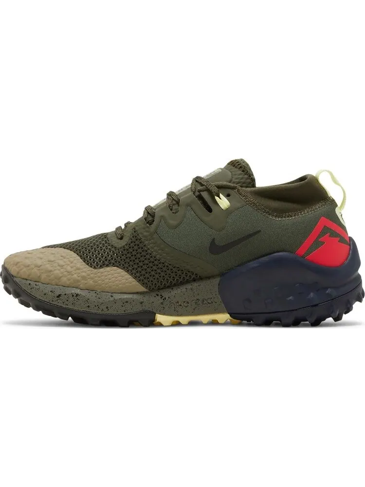 Кроссовки Nike Wildhorse 7 'Cargo Khaki Siren Red' — изображение 3 из 8, зеленый