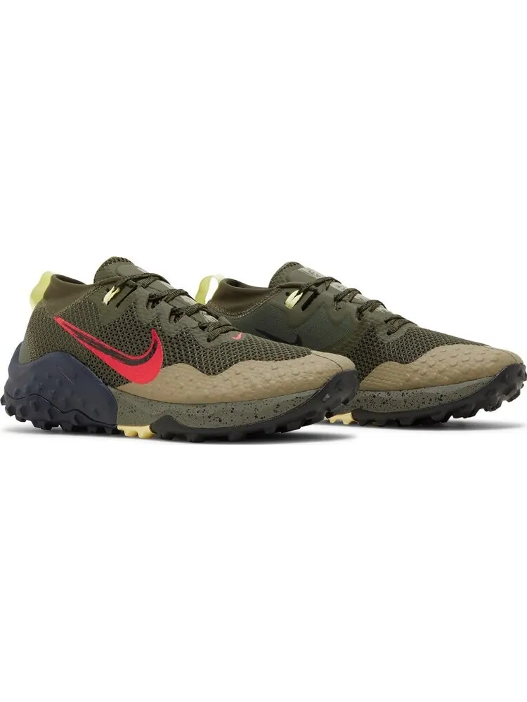 Кроссовки Nike Wildhorse 7 'Cargo Khaki Siren Red' — изображение 8 из 8, зеленый