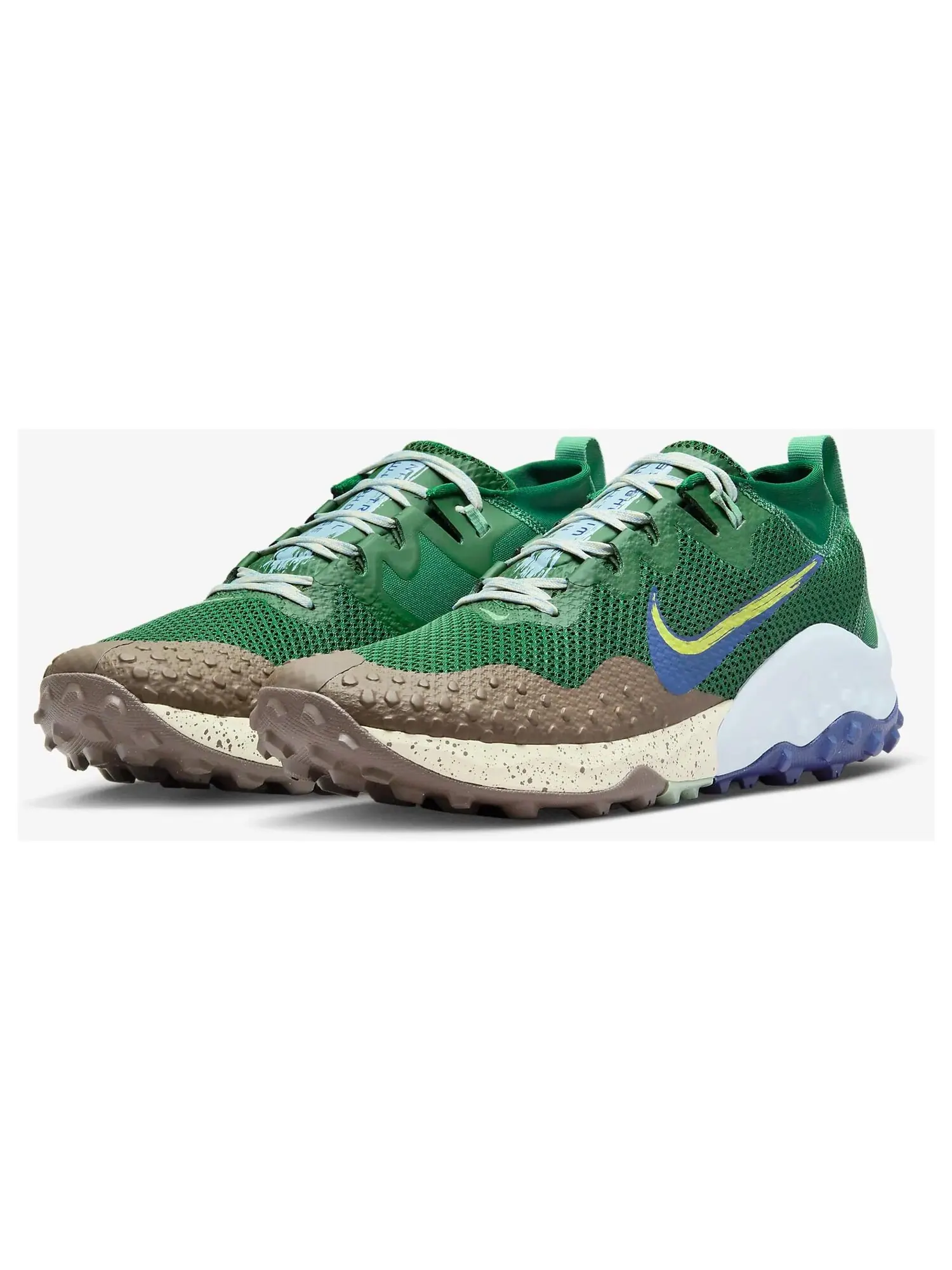 Кроссовки Nike Wildhorse 7 — изображение 2 из 7, зеленый/коричневый