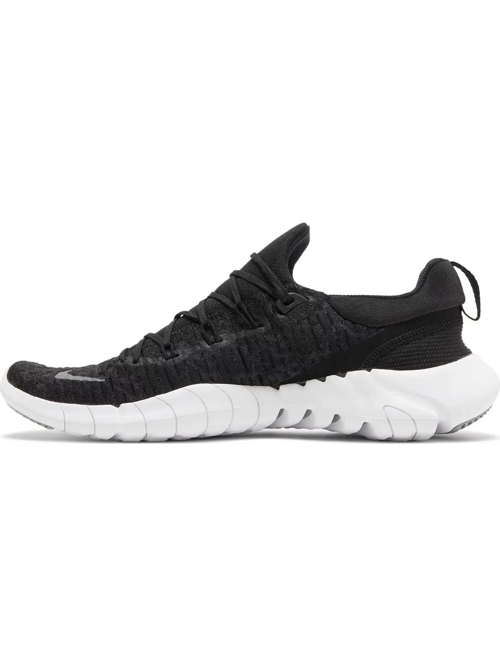 Кроссовки Nike Free Run 5.0 Men's Road Running Shoes — изображение 2 из 5, черный/белый