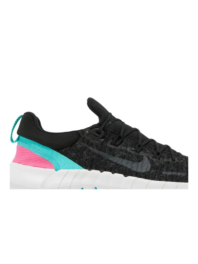 Кроссовки Free Run 5.0 'Black Dynamic Turquoise' — изображение 2 из 8, черный