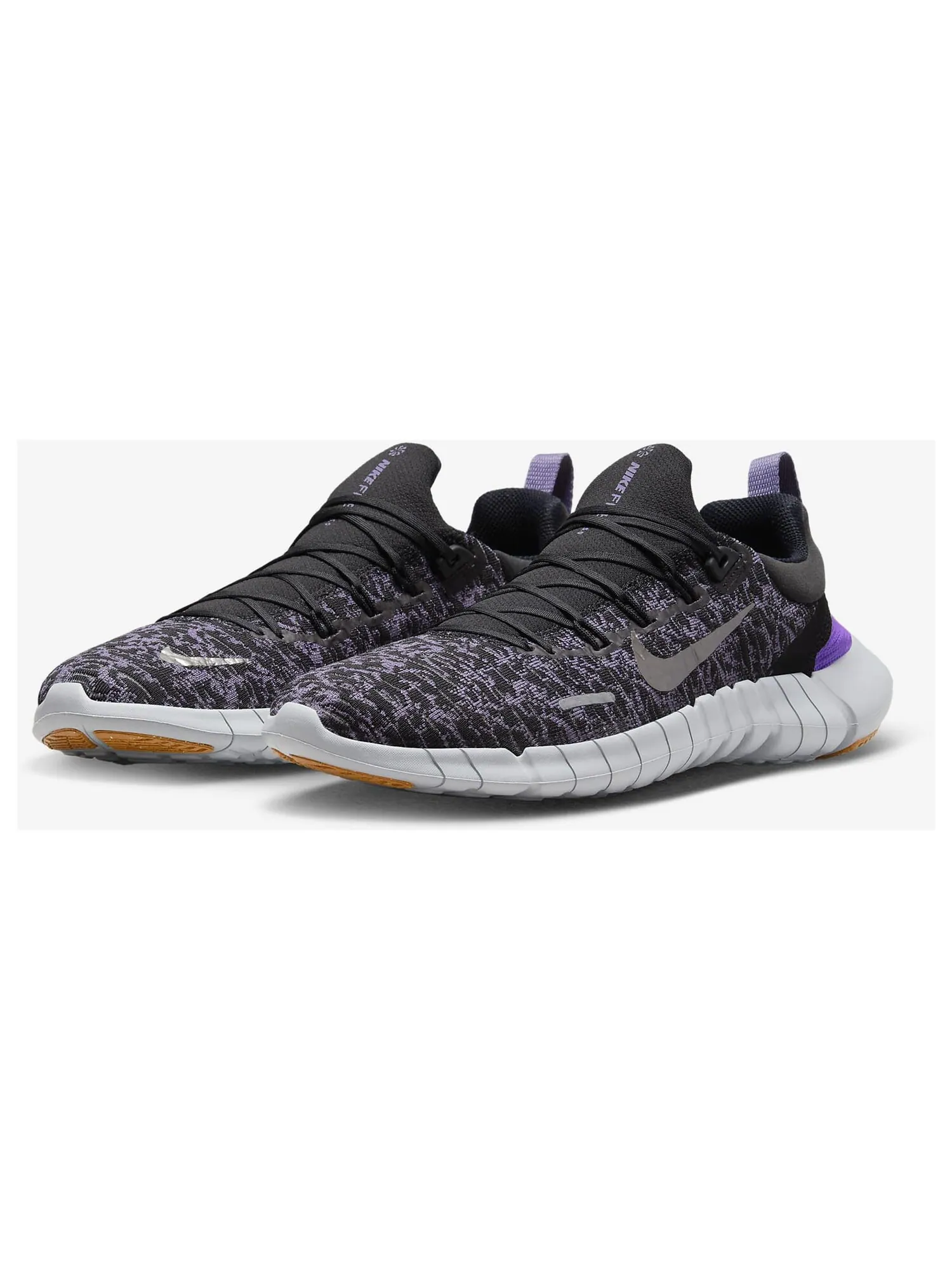 Кроссовки Nike Free Run 5.0 — изображение 2 из 7, черный/фиолетовый
