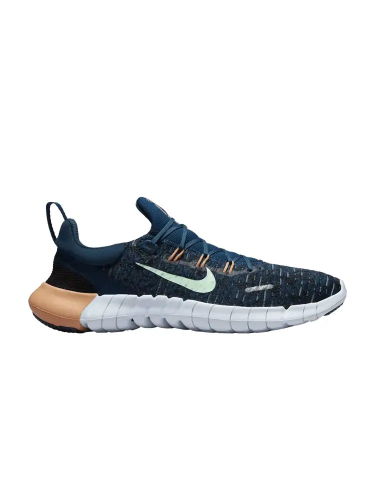 Кроссовки Wmns Free Run 5.0 Next Nature 'Valerian Blue Orange Trance' — изображение 1 из 1, синий оранжевый