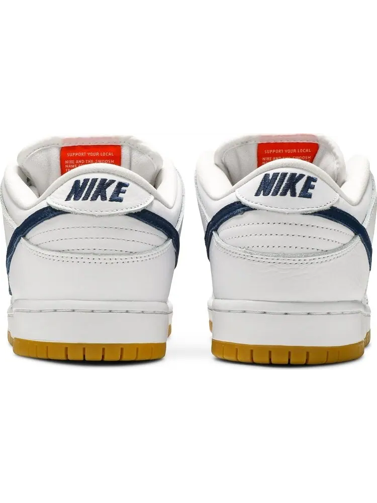 Кроссовки Nike Dunk Low Pro ISO SB 'Orange Label - White Navy' — изображение 6 из 8, белый