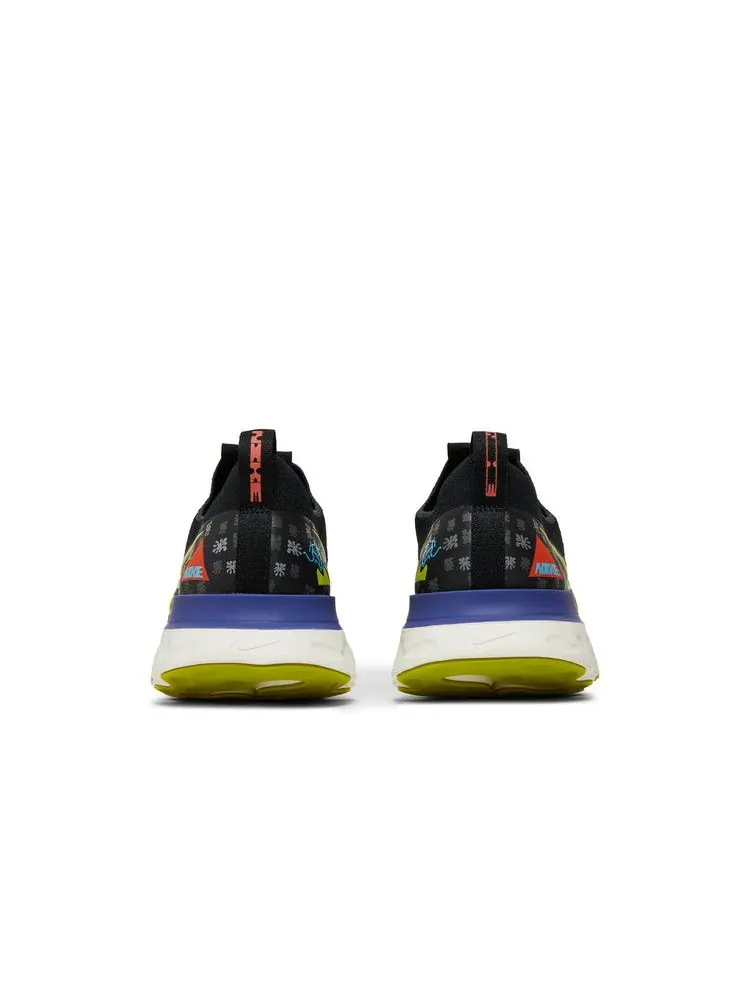 Кроссовки Nike React Infinity Run Flyknit AS 'Bright Cactus' — изображение 7 из 9, черный//фиолетовый/яркий