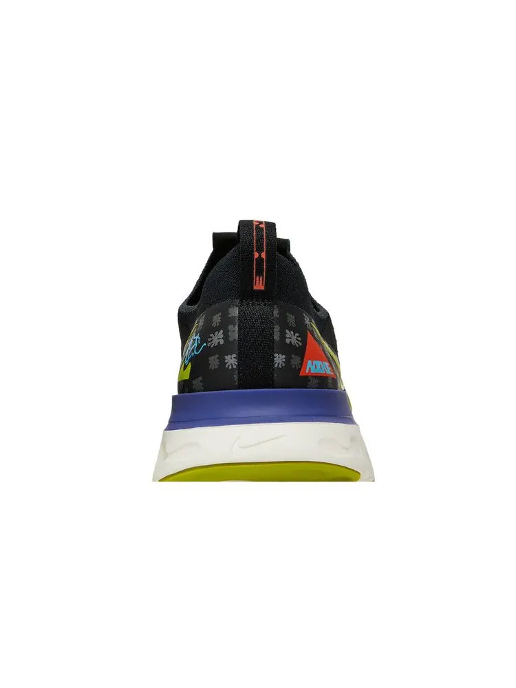 Кроссовки Nike React Infinity Run Flyknit AS 'Bright Cactus' — изображение 8 из 9, черный//фиолетовый/яркий