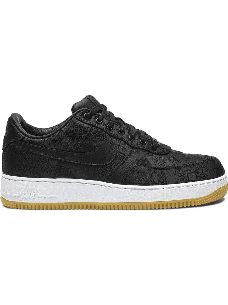 Кроссовки Nike Fragment Design x CLOT x Air Force 1 'Black Silk' — изображение 1 из 8, черный