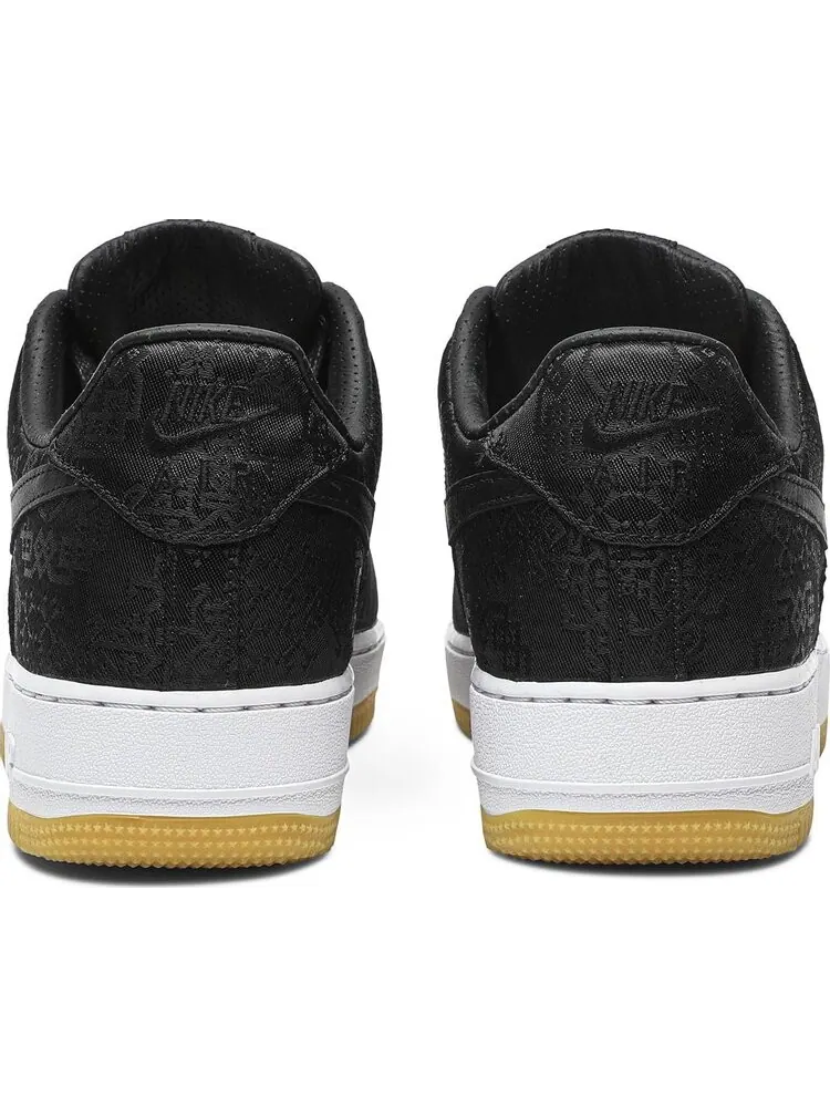 Кроссовки Nike Fragment Design x CLOT x Air Force 1 'Black Silk' — изображение 6 из 8, черный