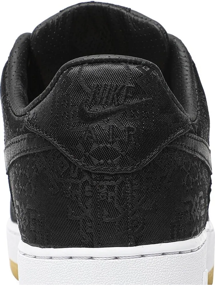 Кроссовки Nike Fragment Design x CLOT x Air Force 1 'Black Silk' — изображение 7 из 8, черный