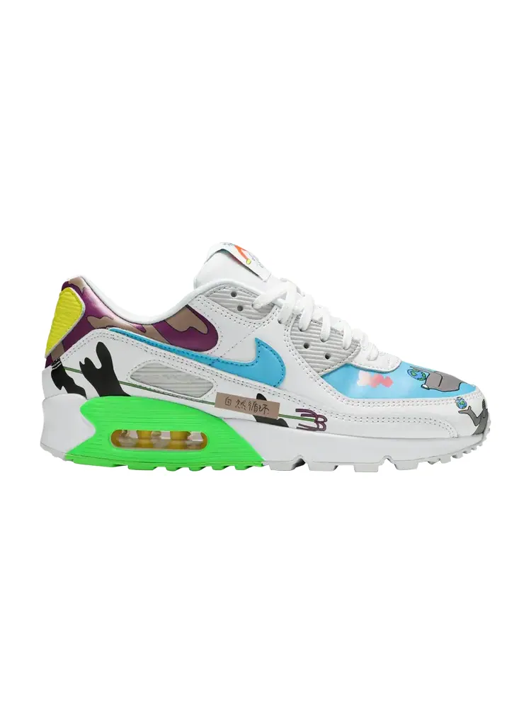 Кроссовки Nike Ruohan Wang x Air Max 90 Flyleather — изображение 1 из 1, мульти