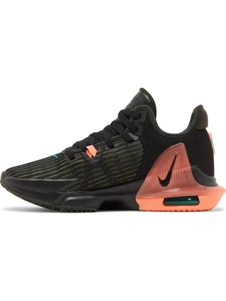 Кроссовки Nike LeBron Witness 6 'Black Sequoia Crimson Pulse' — изображение 3 из 8, черный