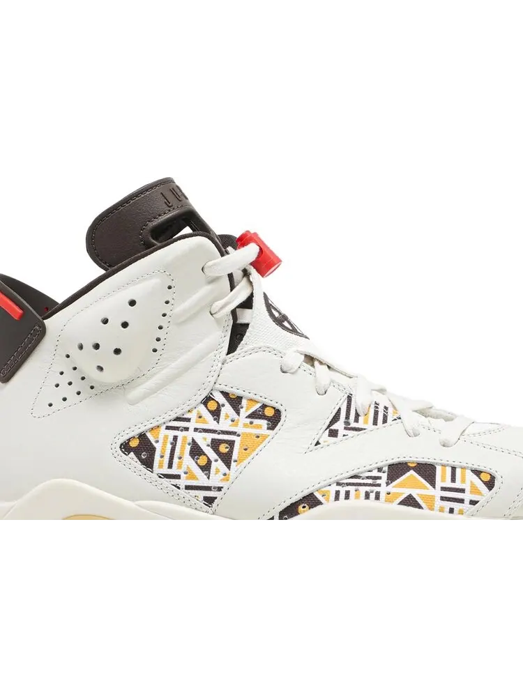 Кроссовки Air Jordan 6 Retro Quai 54 - Sail Gum — изображение 2 из 8, бежевый