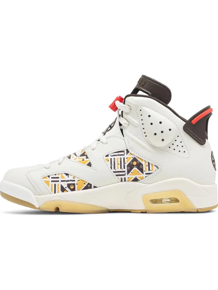 Кроссовки Air Jordan 6 Retro Quai 54 - Sail Gum — изображение 3 из 8, бежевый