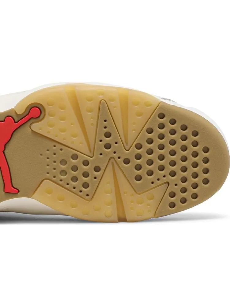 Кроссовки Air Jordan 6 Retro Quai 54 - Sail Gum — изображение 5 из 8, бежевый