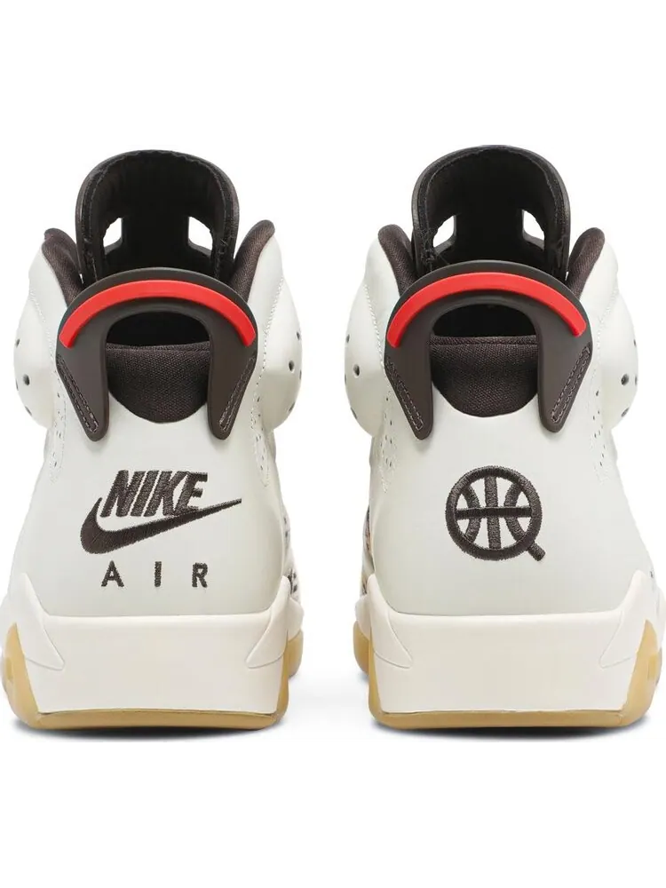Кроссовки Air Jordan 6 Retro Quai 54 - Sail Gum — изображение 6 из 8, бежевый