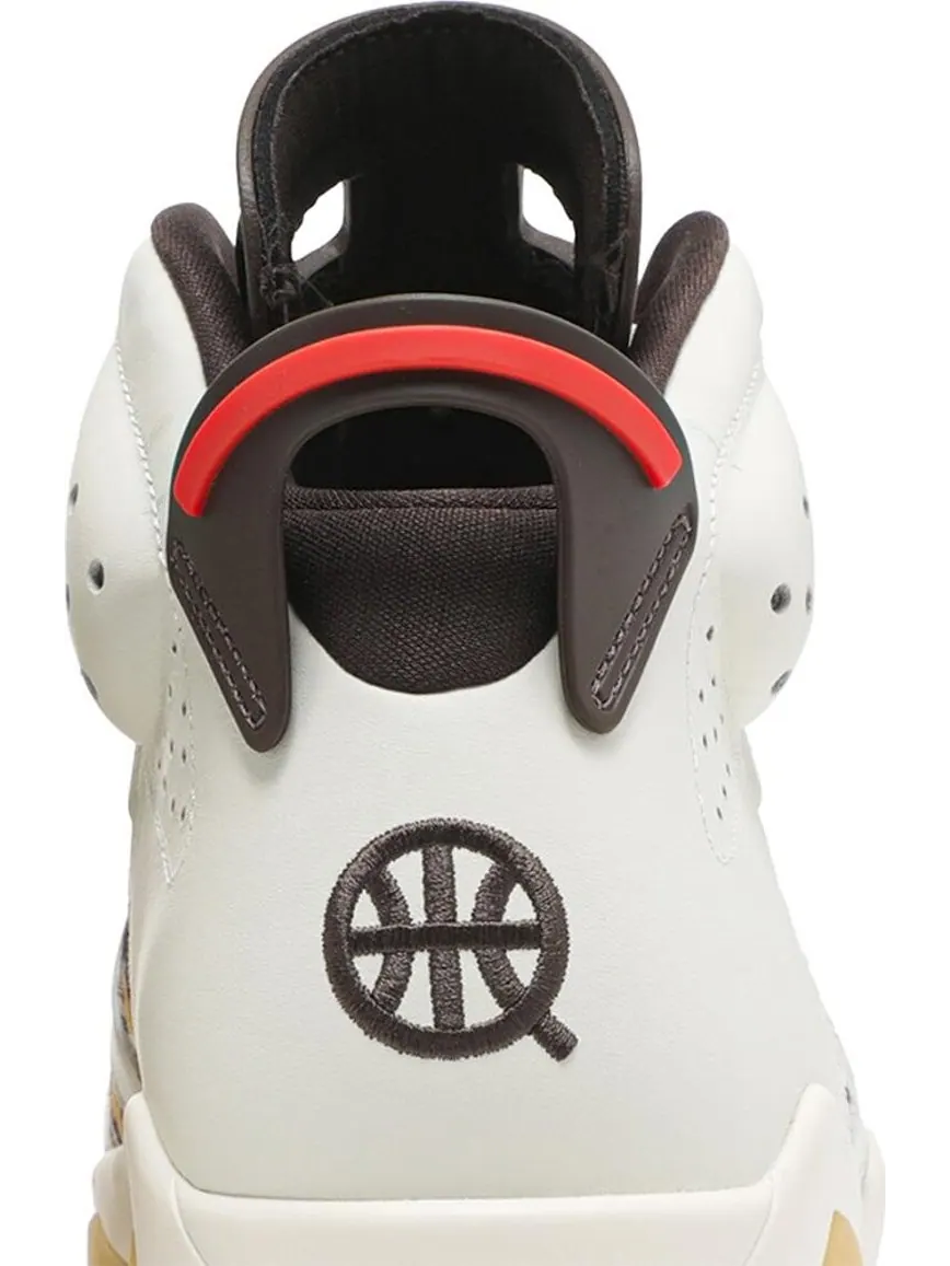 Кроссовки Air Jordan 6 Retro Quai 54 - Sail Gum — изображение 7 из 8, бежевый
