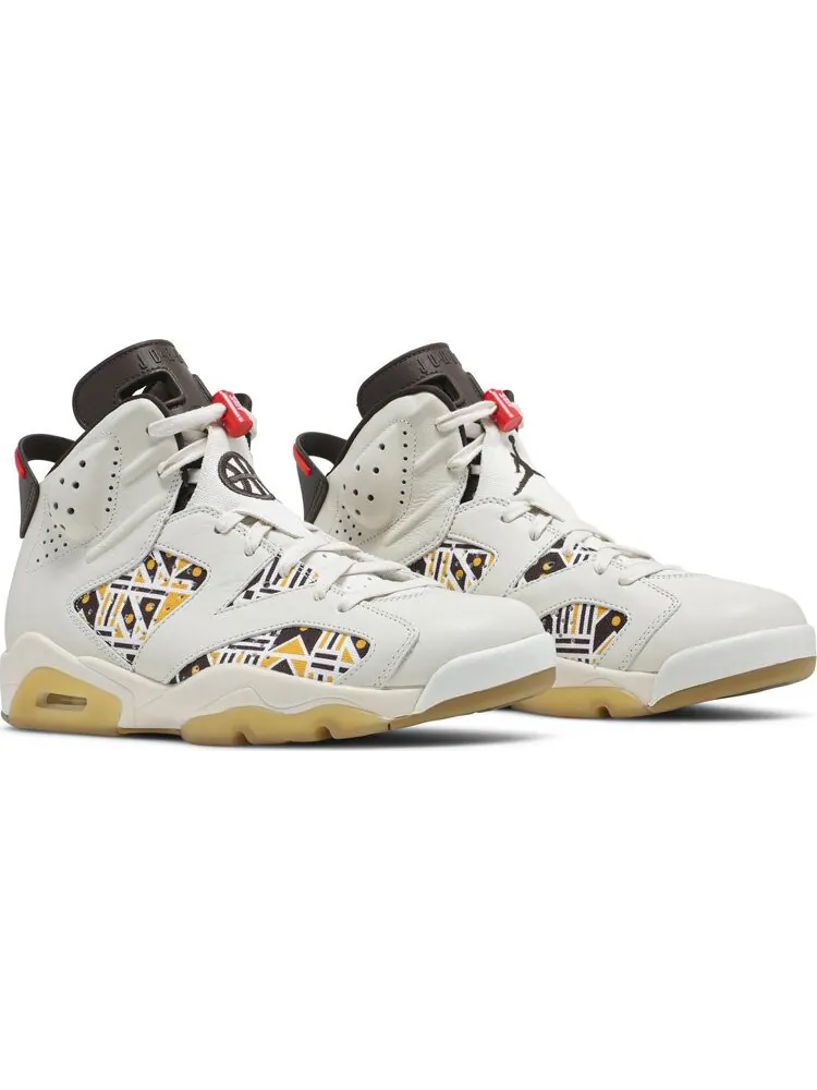 Кроссовки Air Jordan 6 Retro Quai 54 - Sail Gum — изображение 8 из 8, бежевый