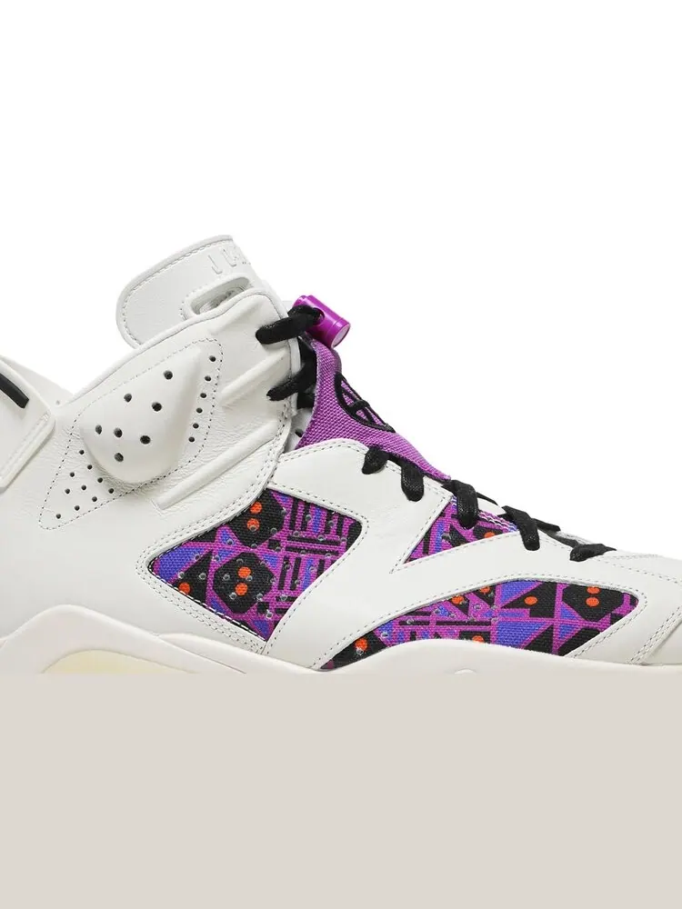 Кроссовки Air Jordan 6 Retro Quai 54 - Purple — изображение 2 из 8, фиолетовый
