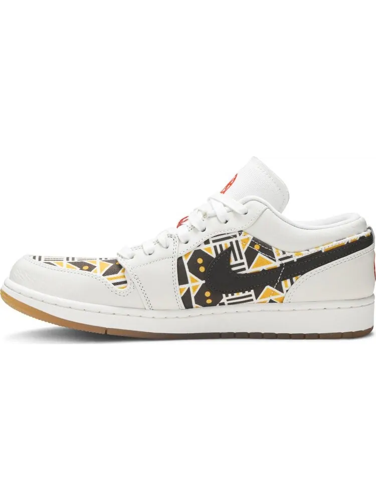 Кроссовки Air Jordan 1 Low Quai 54 2020 — изображение 3 из 8, бежевый