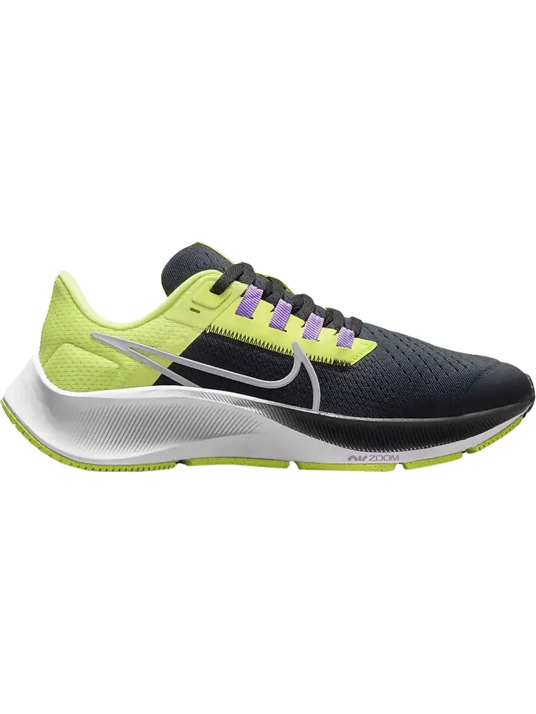 Кроссовки Nike Air Zoom Pegasus 38 GS 'Dark Smoke Grey Light Lemon Twist' — изображение 1 из 1, серый