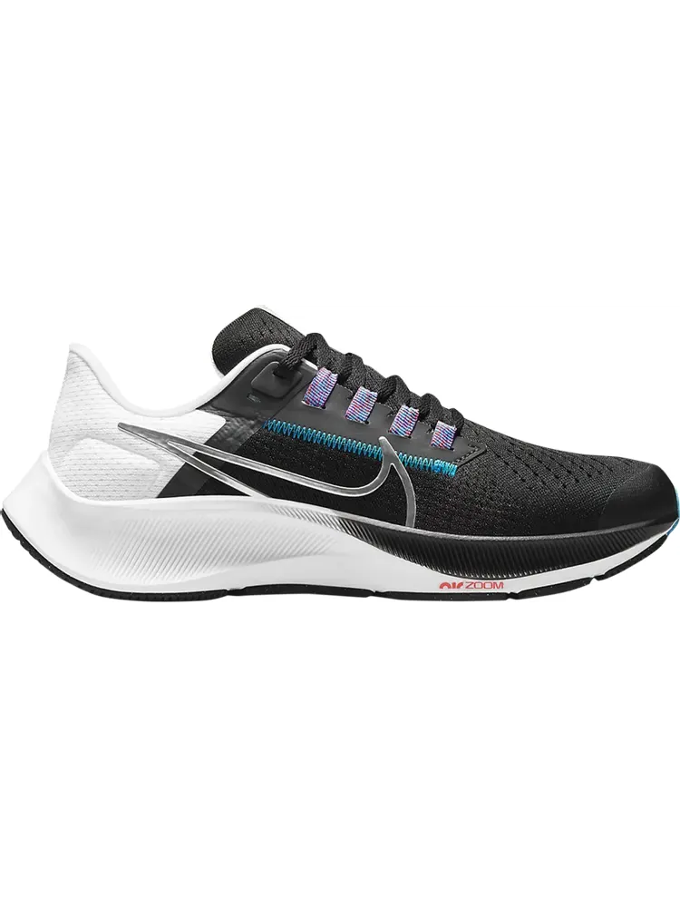 Кроссовки Nike Air Zoom Pegasus 38 GS 'Black Metallic Silver' — изображение 1 из 1, черный