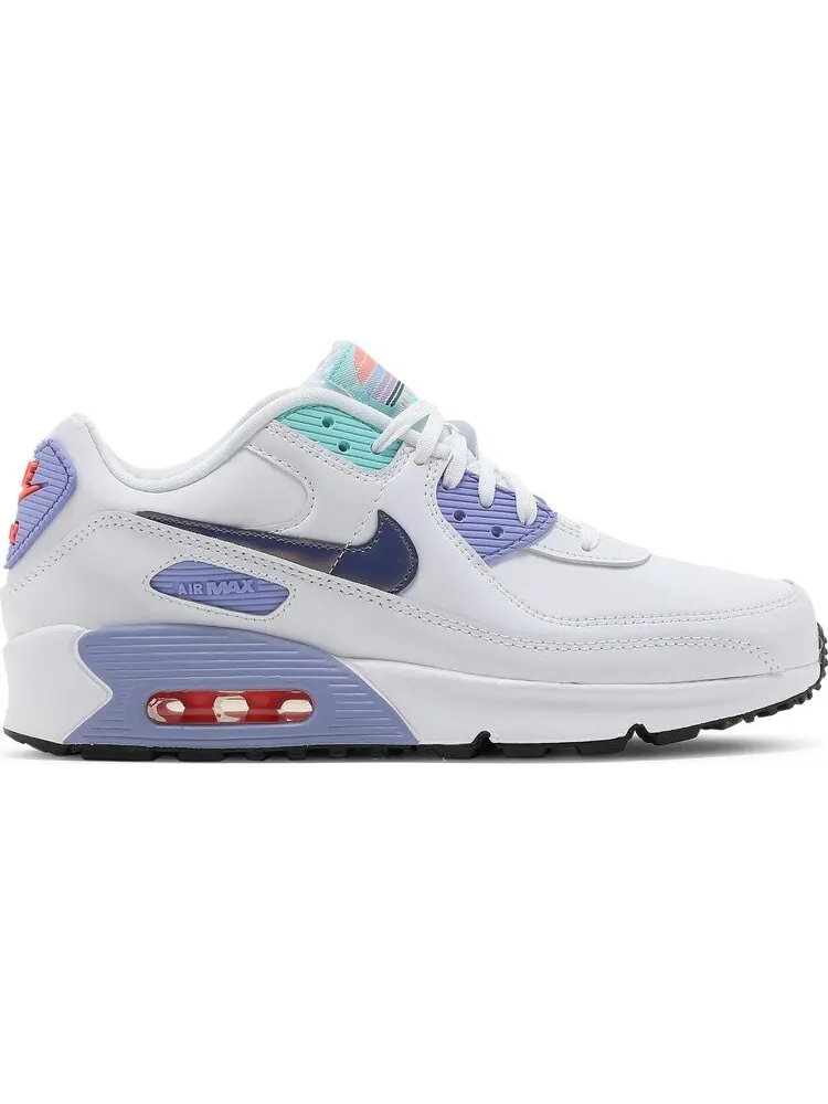 Кроссовки Nike Air Max 90 SE 2 GS 'White Dark Purple Dust' — изображение 1 из 8, белый