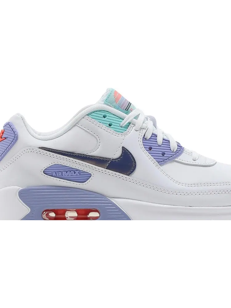 Кроссовки Nike Air Max 90 SE 2 GS 'White Dark Purple Dust' — изображение 2 из 8, белый