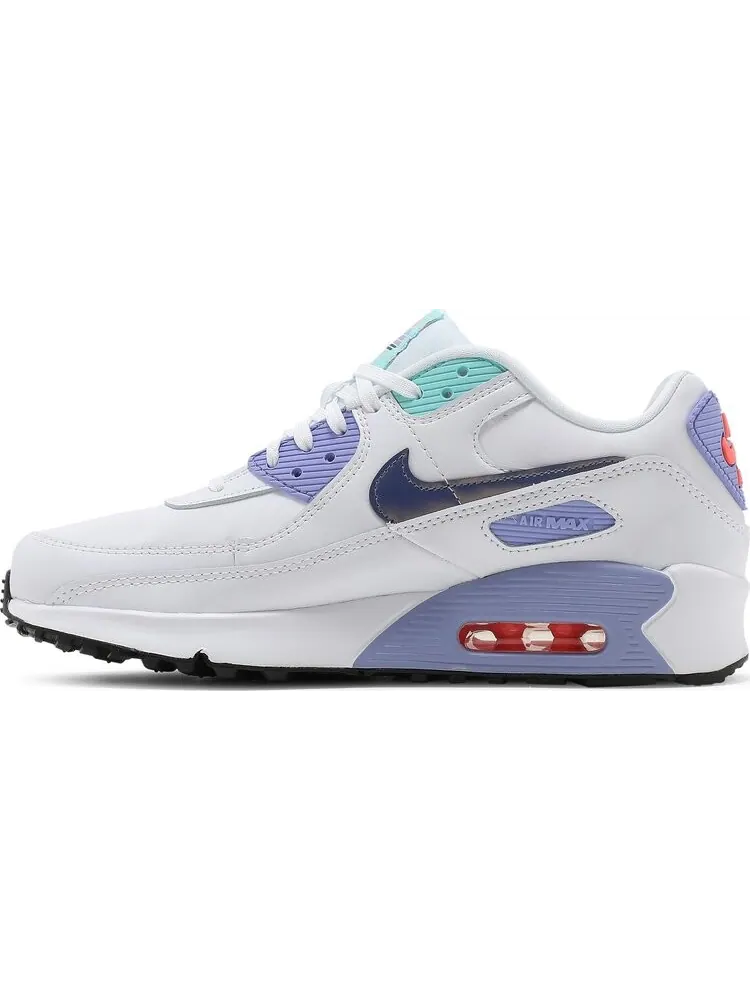 Кроссовки Nike Air Max 90 SE 2 GS 'White Dark Purple Dust' — изображение 3 из 8, белый