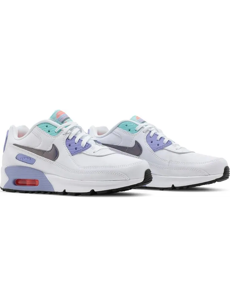Кроссовки Nike Air Max 90 SE 2 GS 'White Dark Purple Dust' — изображение 8 из 8, белый
