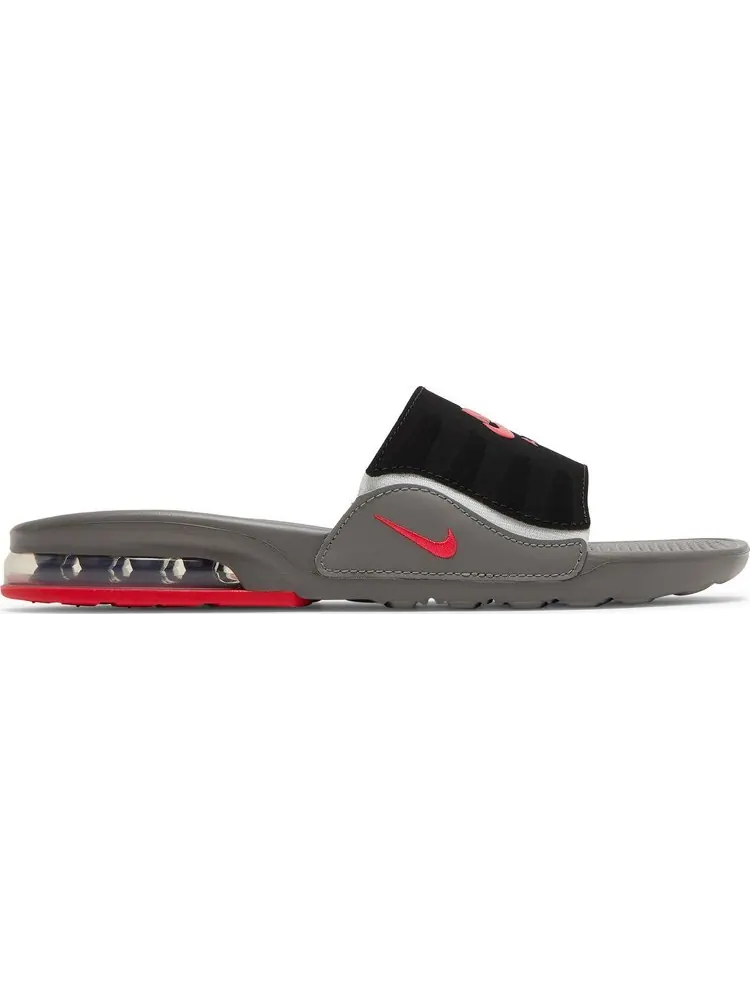 Сандалии Nike Air Max Camden Slide GS 'Flat Pewter Siren Red' — изображение 1 из 8, серый