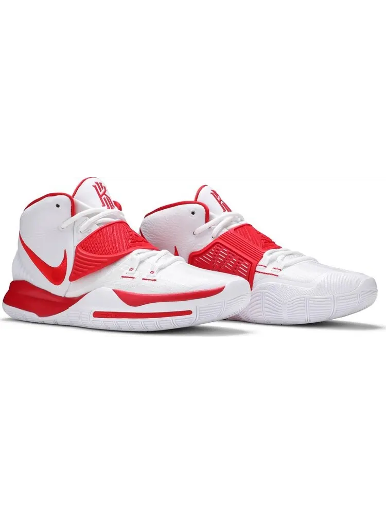 Кроссовки Nike Kyrie 6 TB EP 'White University Red' — изображение 8 из 8, красный
