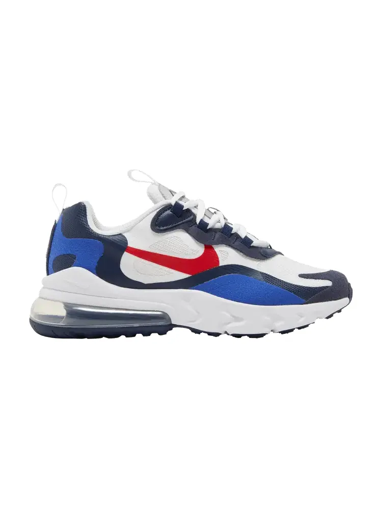 Кроссовки Nike Air Max 270 React GS 'White Midnight Navy Red' — изображение 1 из 9