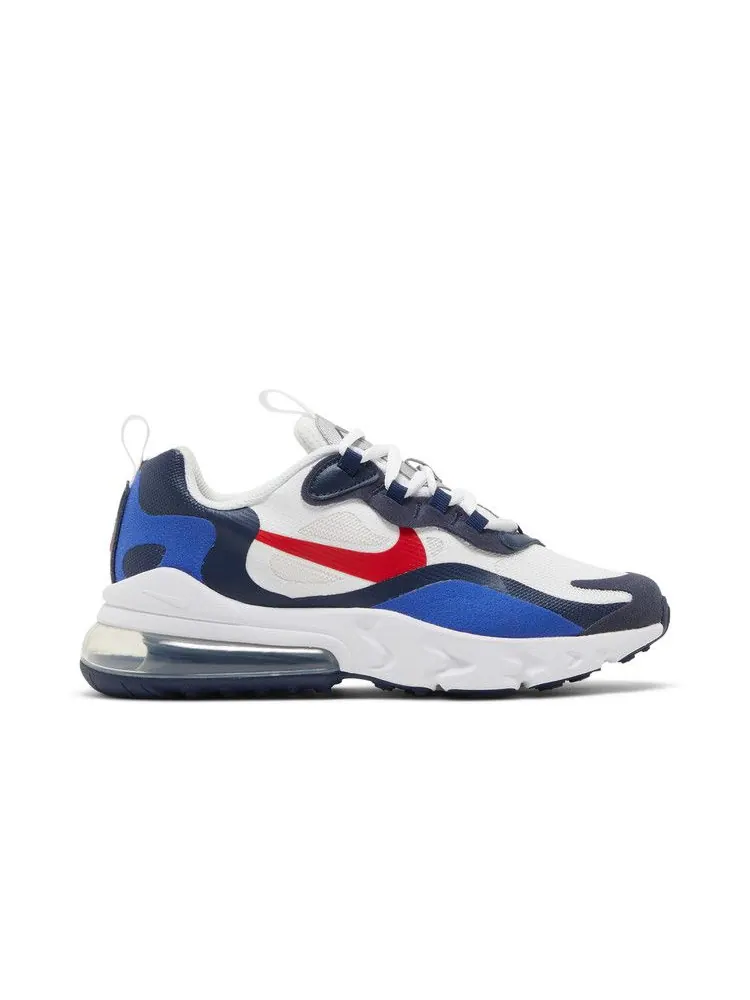 Кроссовки Nike Air Max 270 React GS 'White Midnight Navy Red' — изображение 2 из 9