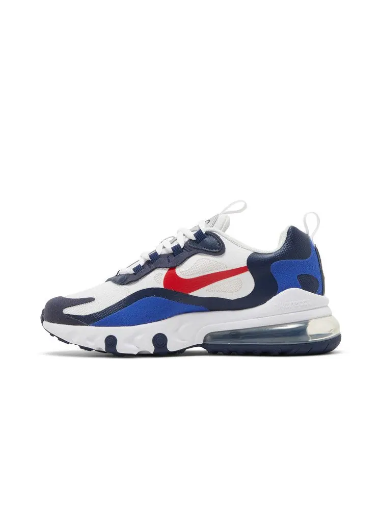 Кроссовки Nike Air Max 270 React GS 'White Midnight Navy Red' — изображение 4 из 9