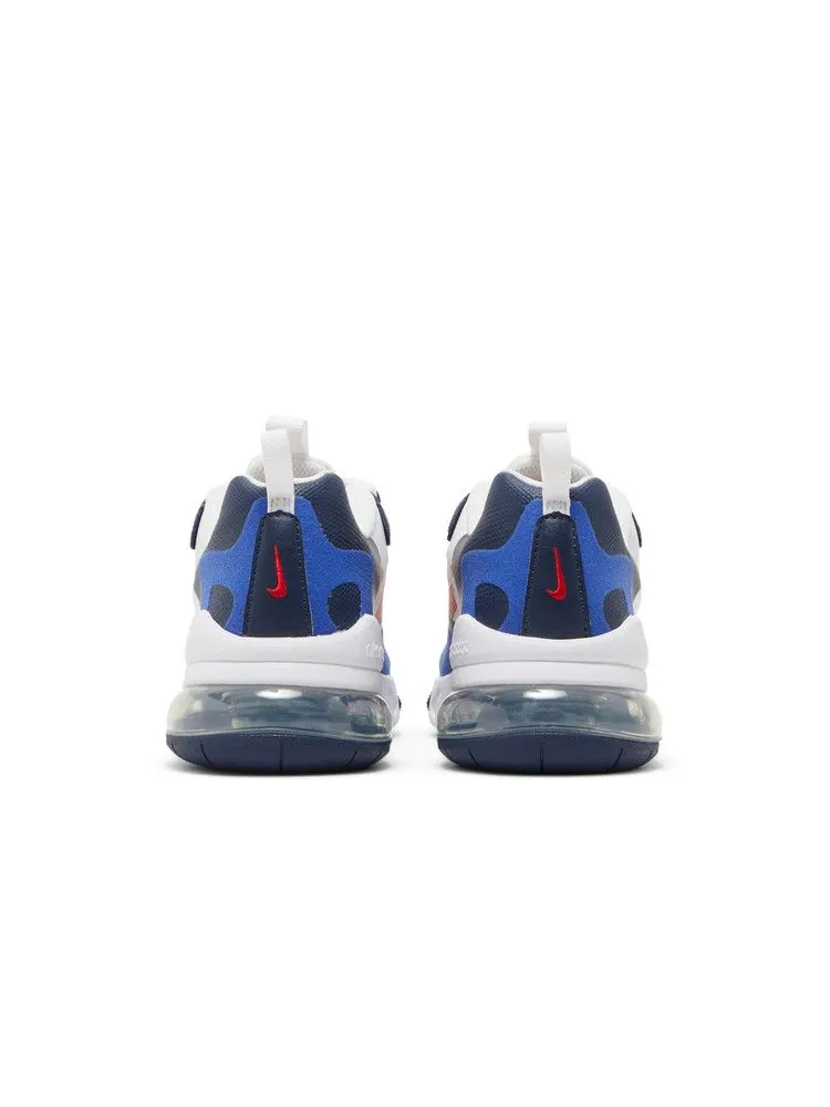Кроссовки Nike Air Max 270 React GS 'White Midnight Navy Red' — изображение 7 из 9