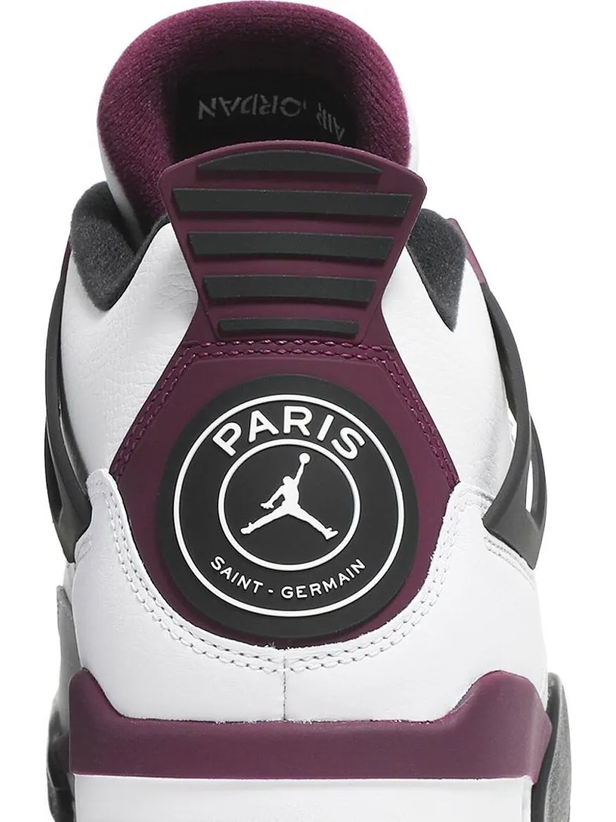 Кроссовки Paris Saint-Germain x Air Jordan 4 Retro Bordeaux — изображение 7 из 8, серый
