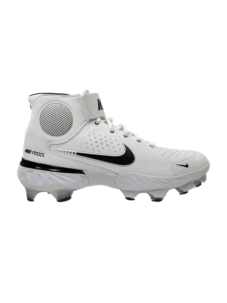 Кроссовки Alpha Huarache Elite 3 Mid MCS 'White Black' — изображение 1 из 1, белый черный