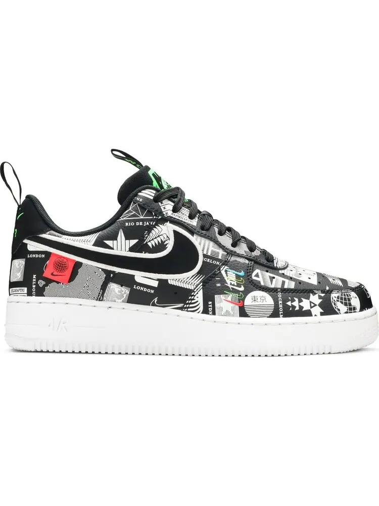Кроссовки Nike Air Force 1 '07 LX 'Worldwide Pack - Black' — изображение 1 из 8, черный