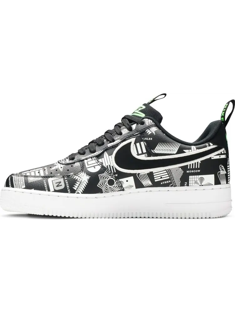 Кроссовки Nike Air Force 1 '07 LX 'Worldwide Pack - Black' — изображение 3 из 8, черный