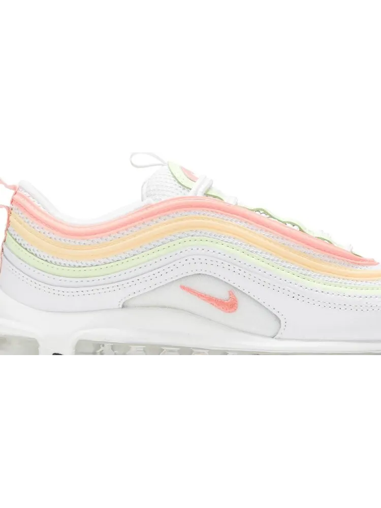 Кроссовки Nike Wmns Air Max 97 Essential 'White Melon Mint Volt' — изображение 2 из 8, белый