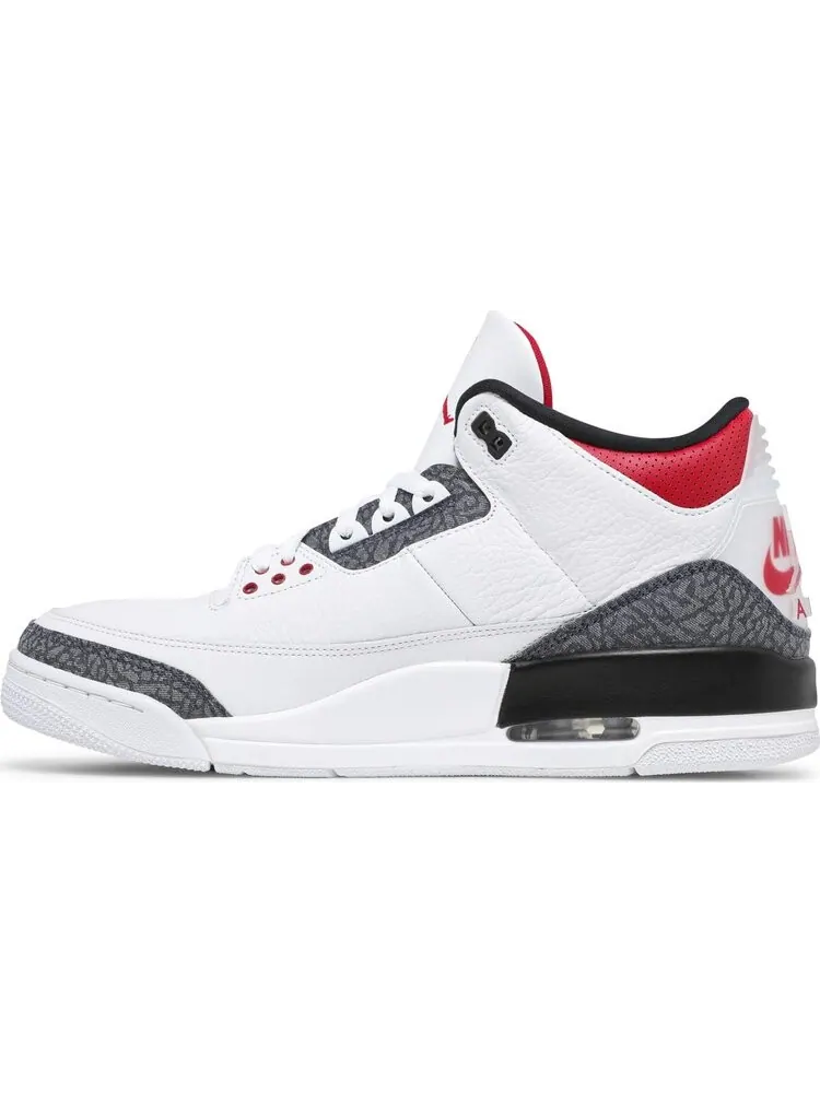 Кроссовки Air Jordan 3 Retro Denim SE Fire Red — изображение 3 из 8, белый