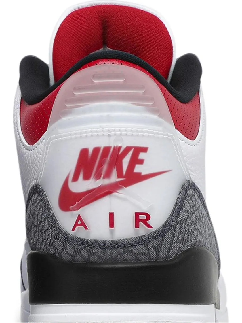 Кроссовки Air Jordan 3 Retro Denim SE Fire Red — изображение 7 из 8, белый