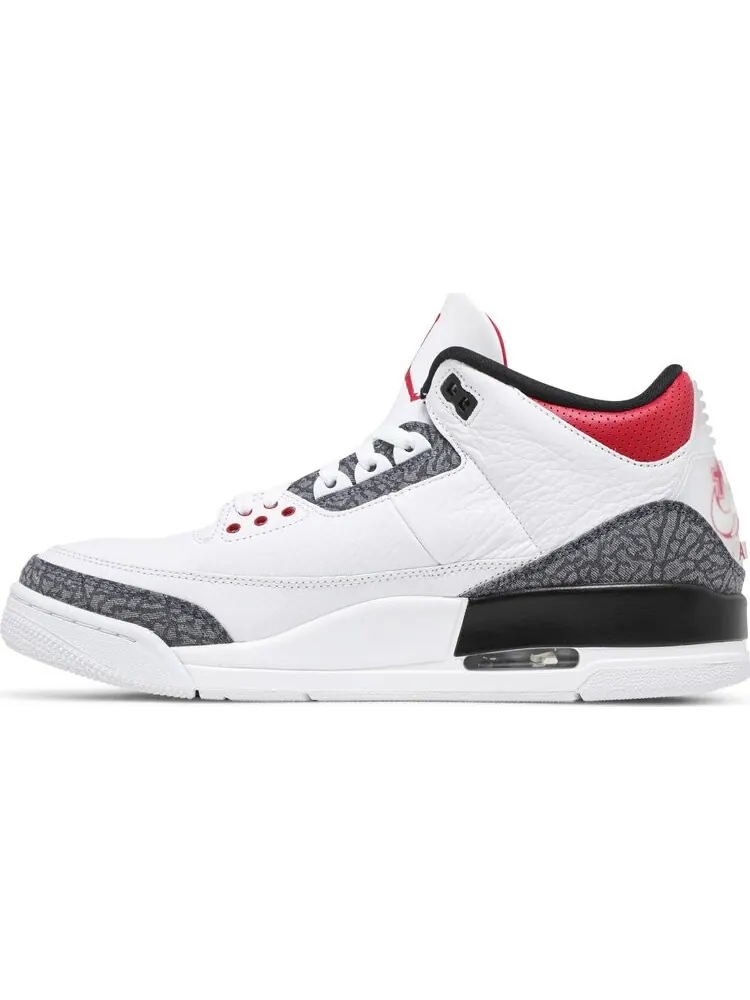 Кроссовки Air Jordan 3 SE-T Fire Red Japan Exclusive — изображение 3 из 8, белый