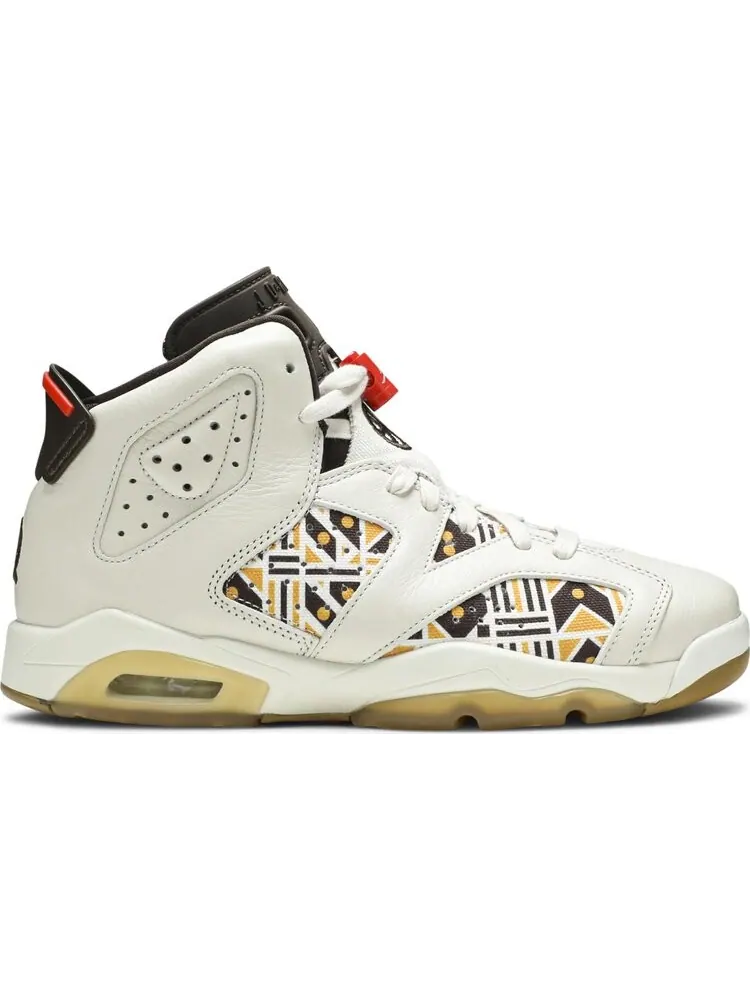 Кроссовки Air Jordan 6 GS Retro Quai 54 - Sail Gum — изображение 1 из 8, загар