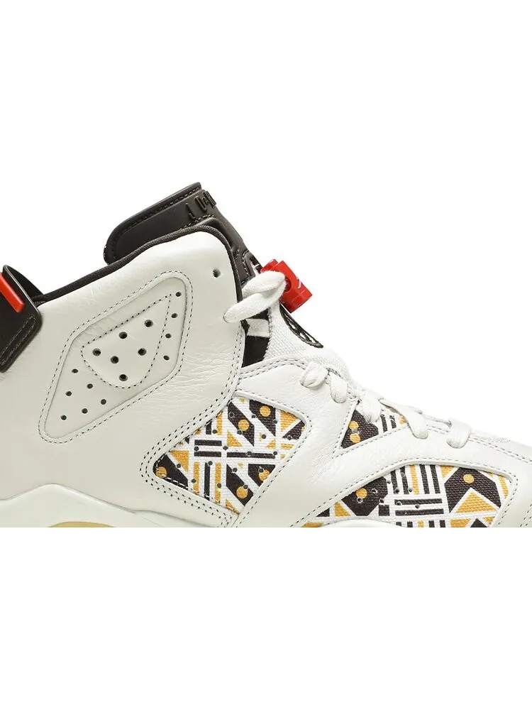 Кроссовки Air Jordan 6 GS Retro Quai 54 - Sail Gum — изображение 2 из 8, загар
