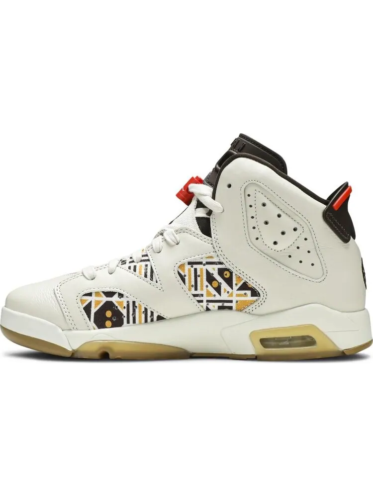 Кроссовки Air Jordan 6 GS Retro Quai 54 - Sail Gum — изображение 3 из 8, загар