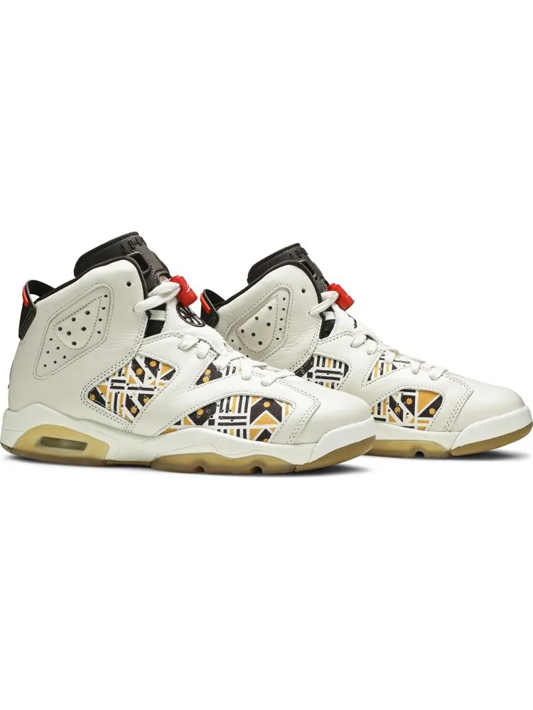 Кроссовки Air Jordan 6 GS Retro Quai 54 - Sail Gum — изображение 8 из 8, загар
