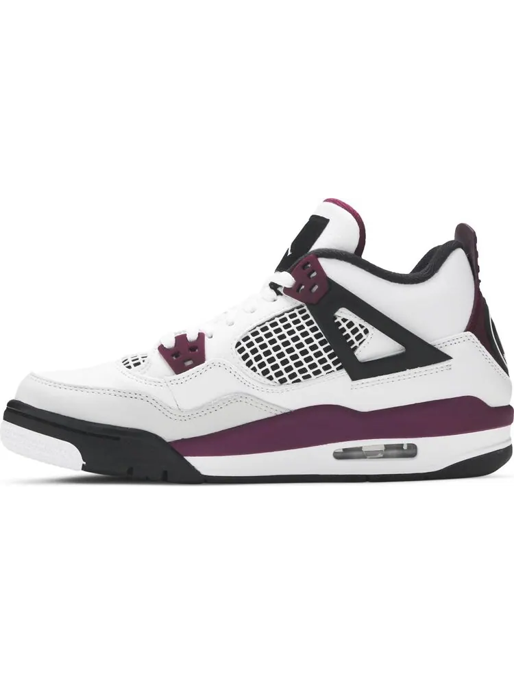 Кроссовки Paris Saint-Germain x Air Jordan 4 Retro GS Bordeaux — изображение 3 из 8, серый
