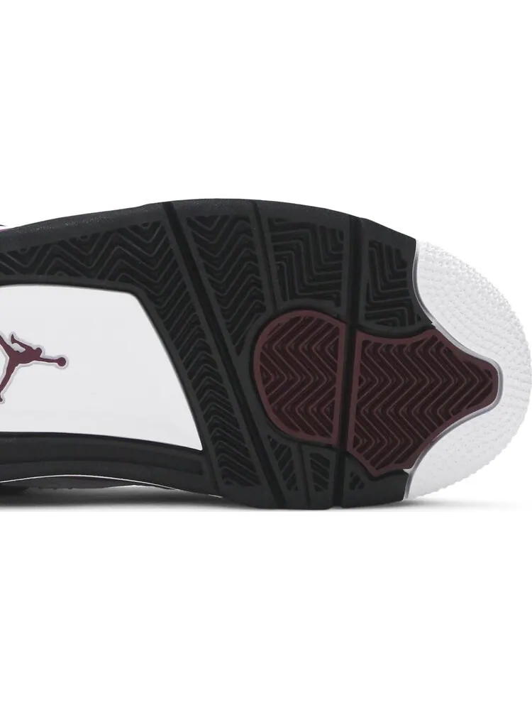 Кроссовки Paris Saint-Germain x Air Jordan 4 Retro GS Bordeaux — изображение 5 из 8, серый